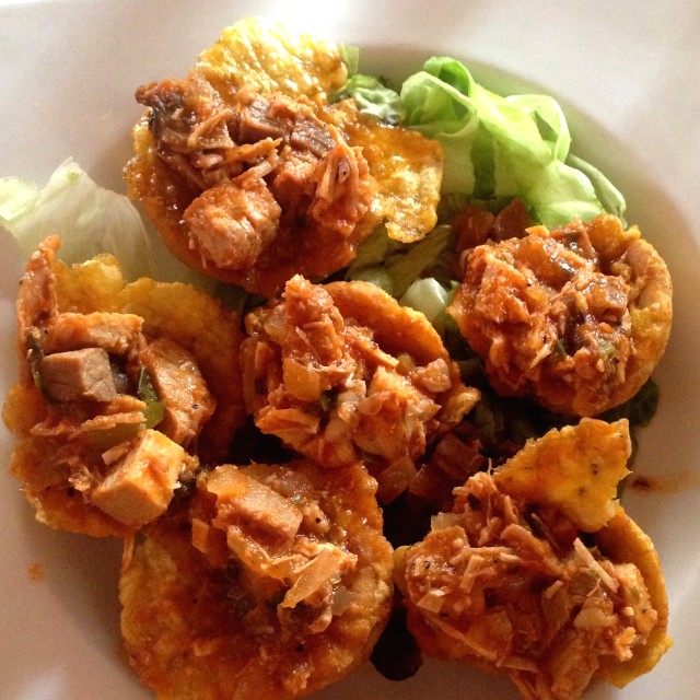 Patacones con puerco