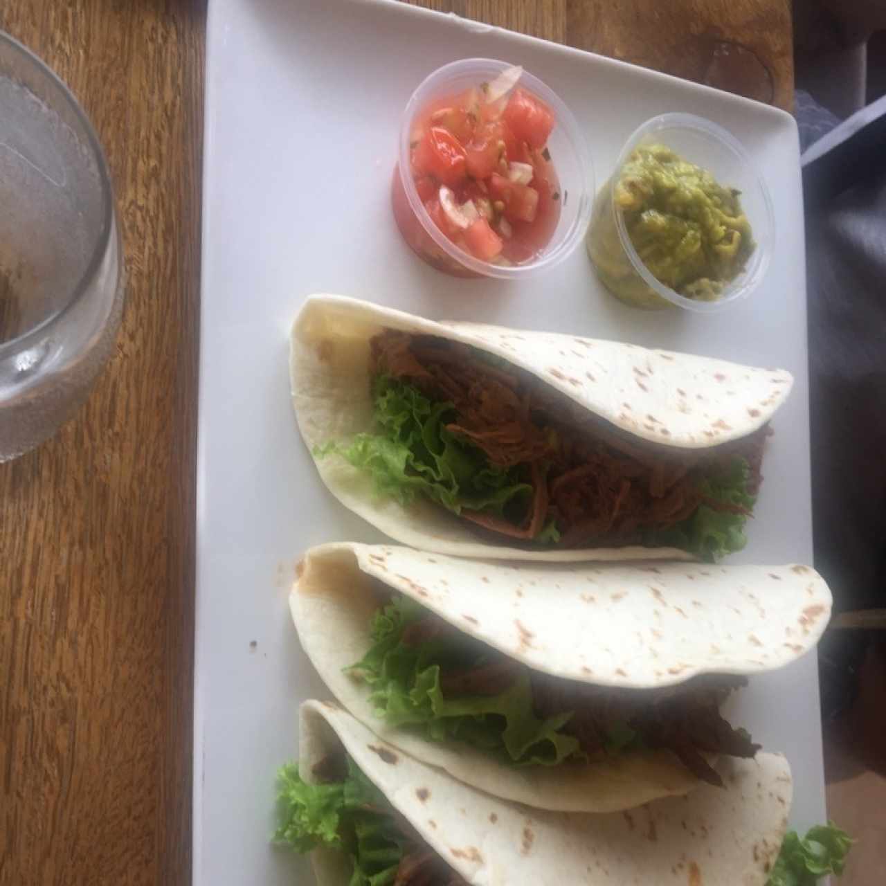 taco de carne  desmechada