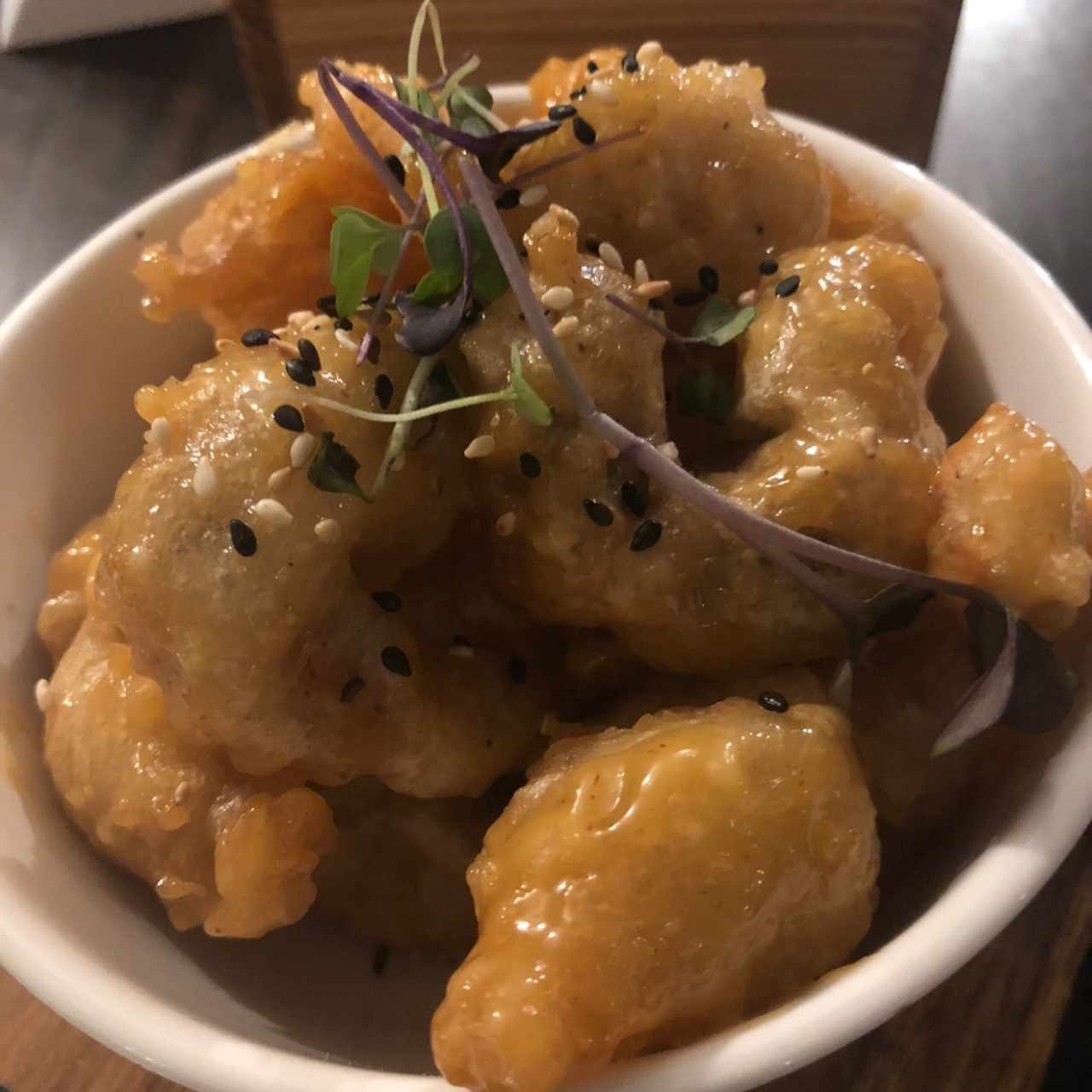 Camarones tempura