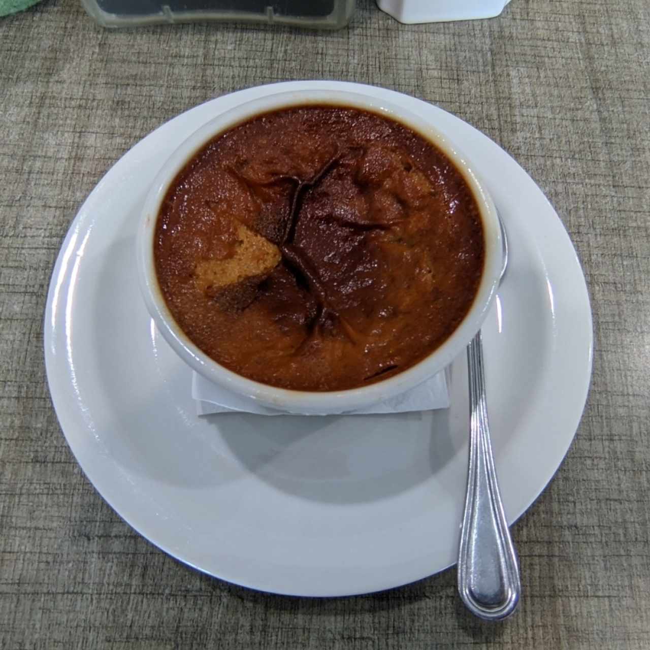 Flan de la casa