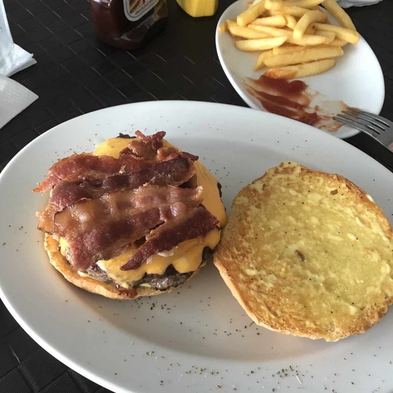 hanburguesa con tocino 