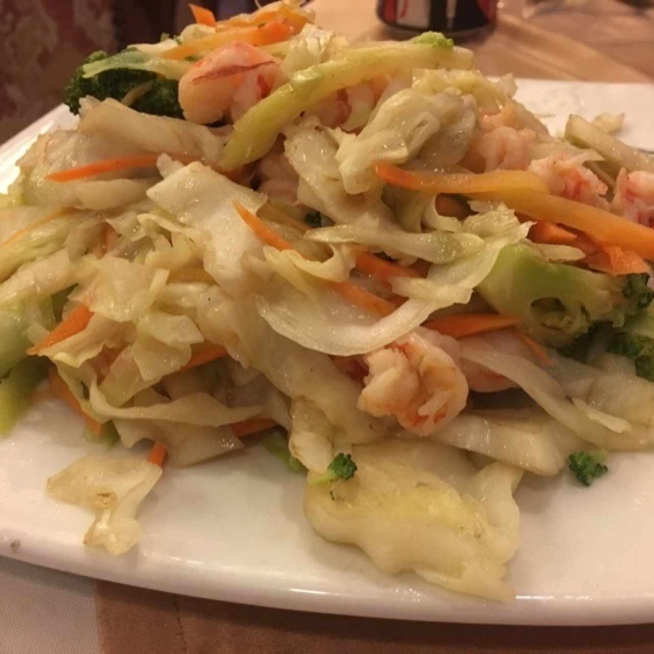 chopsuey con camarones