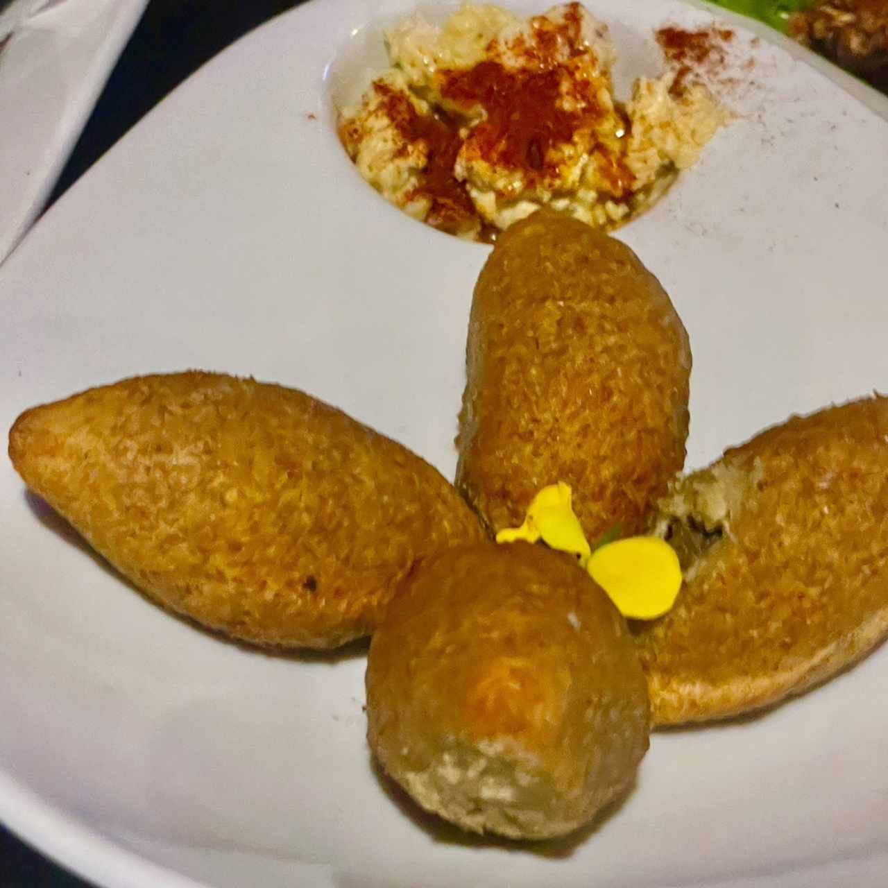 КІВВЕН (Delicioso Kibbeh Tradicional servido con Hummus)