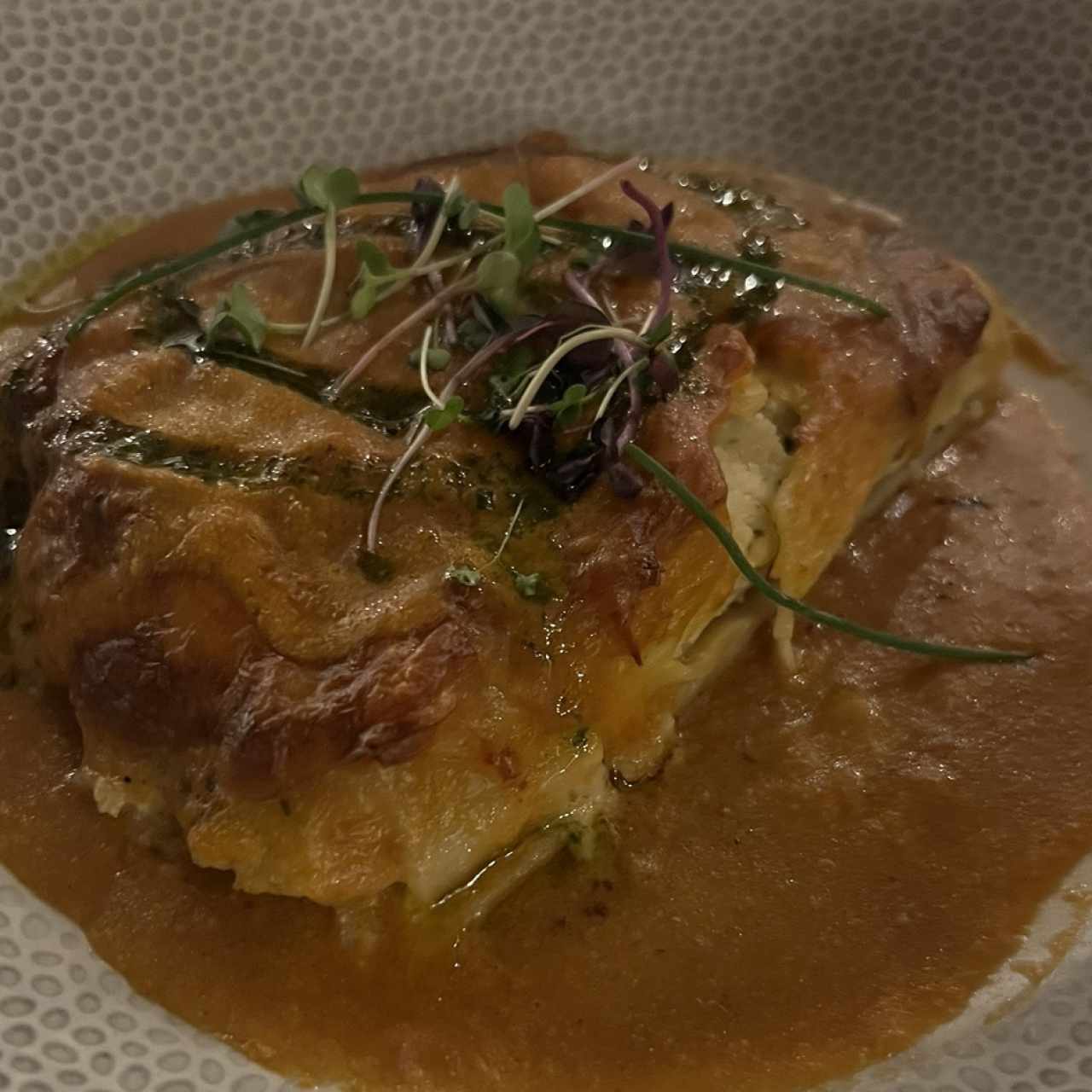 Canelones de Langosta Gratinados