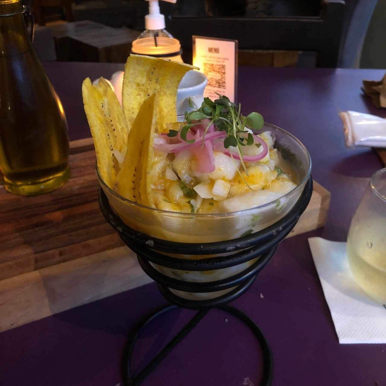 Ceviche de Corvina con Maracuyá