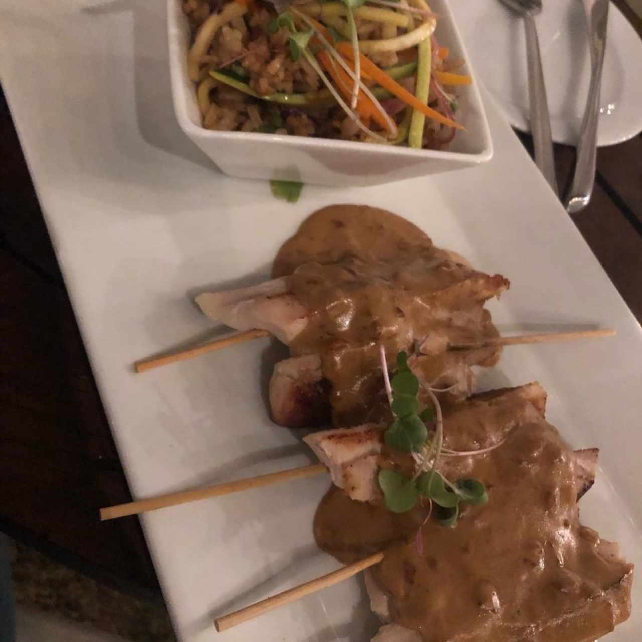 Satay Tailandes de Pollo