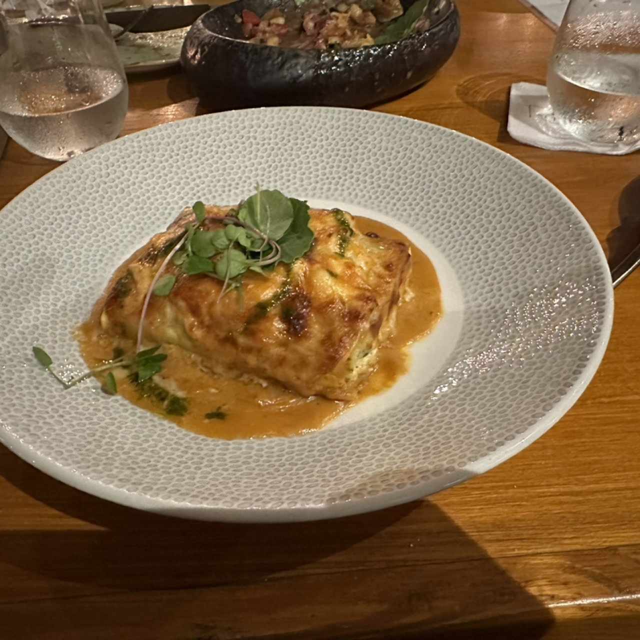 Canelones de Langosta Gratinados