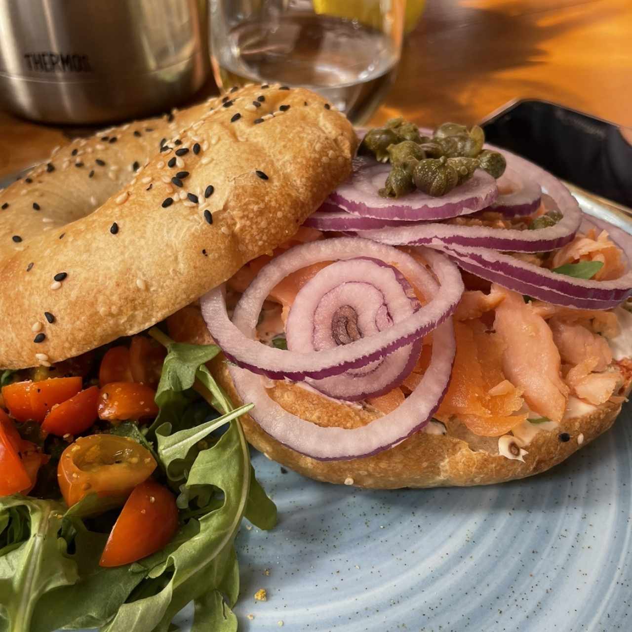 Bagel de salmon