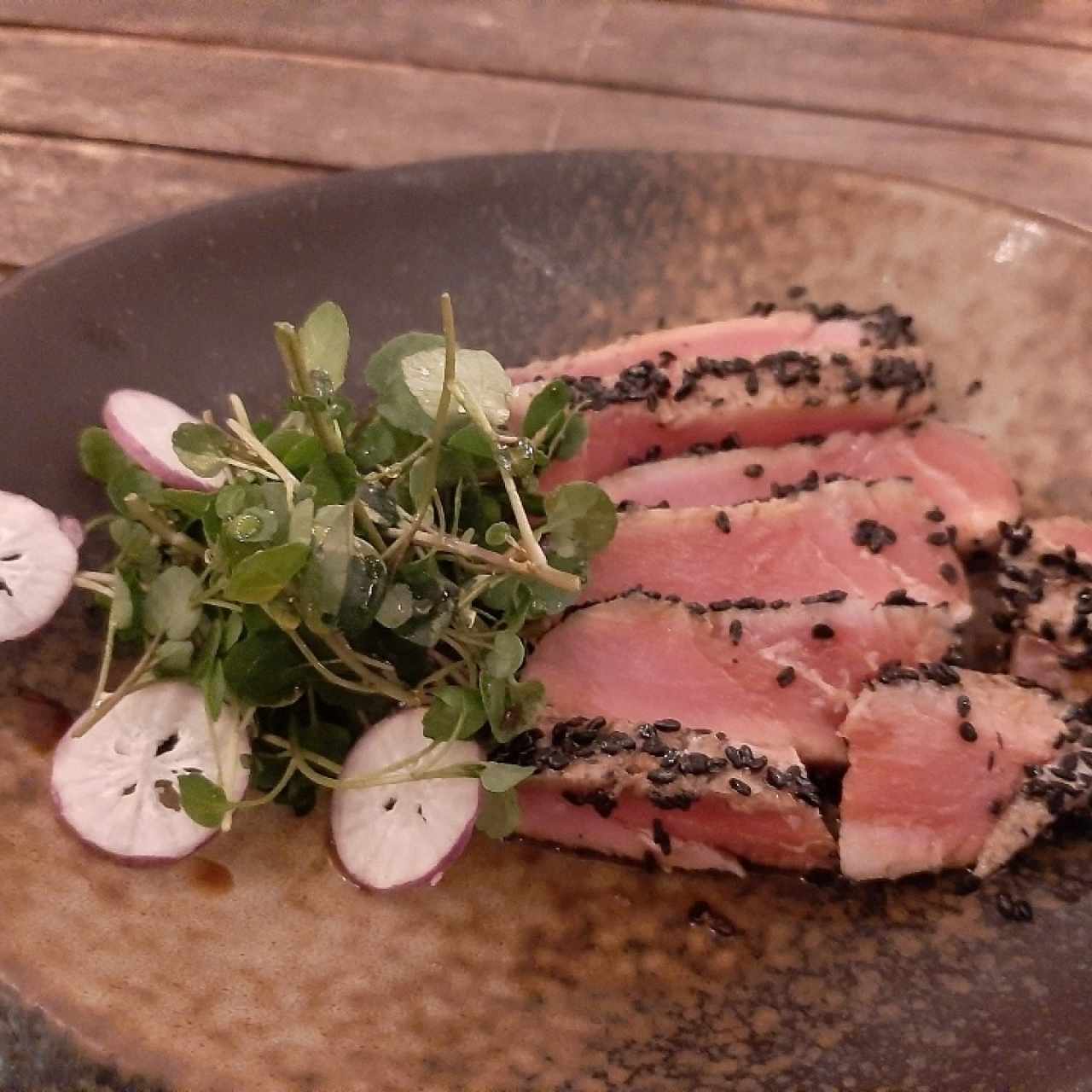 tataki de atun, (estaba bueno)