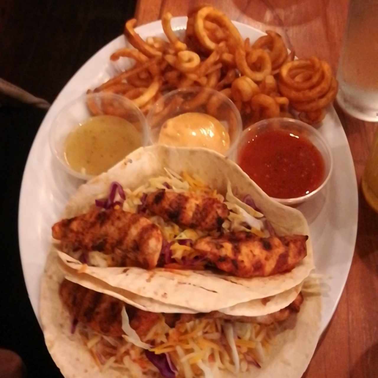 tacos de pollo