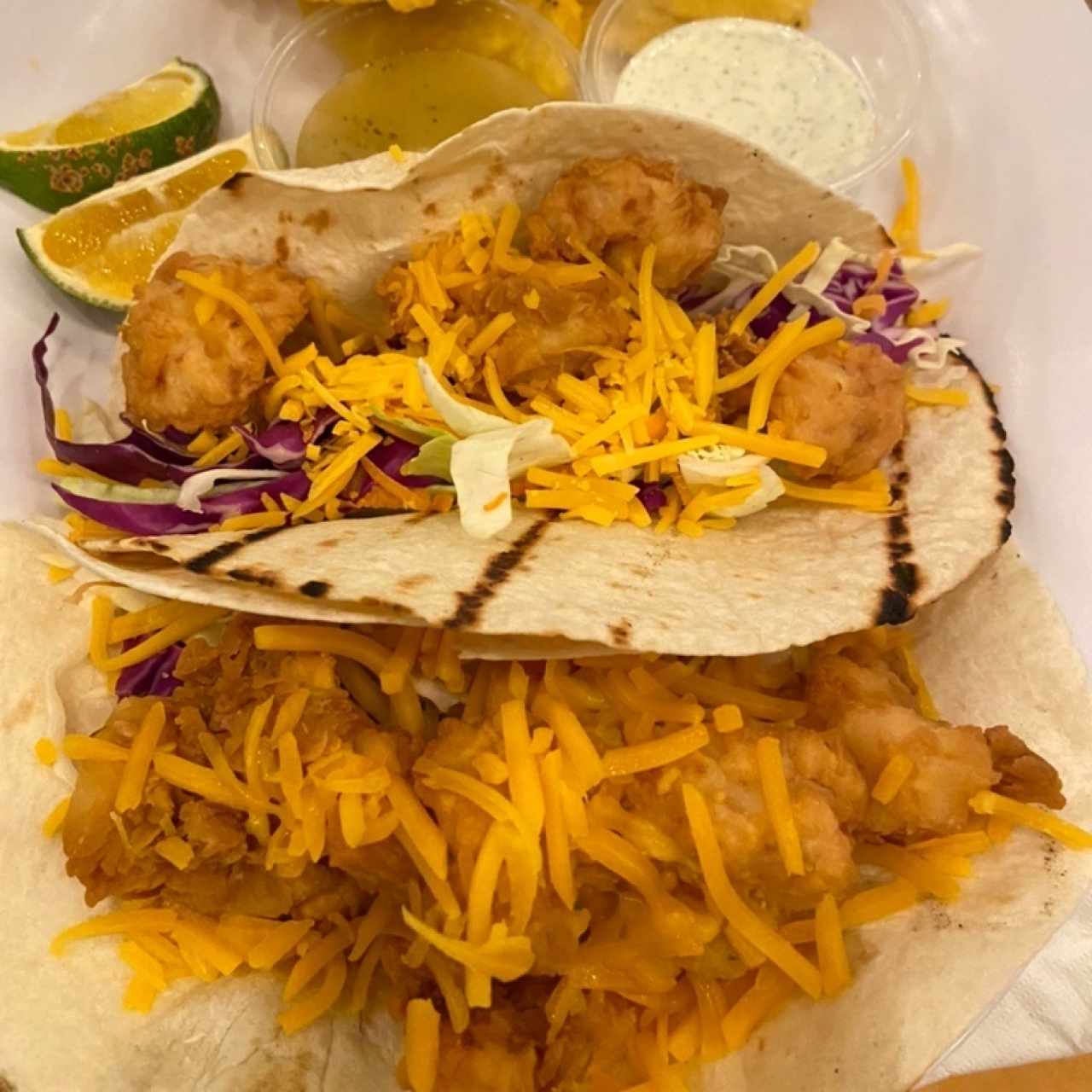 tacos de camarones