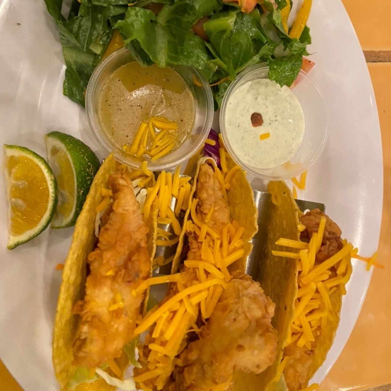 tacos de pollo