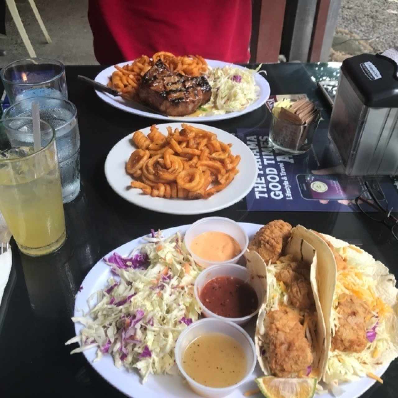 Tacos de Pescado y Chuleta