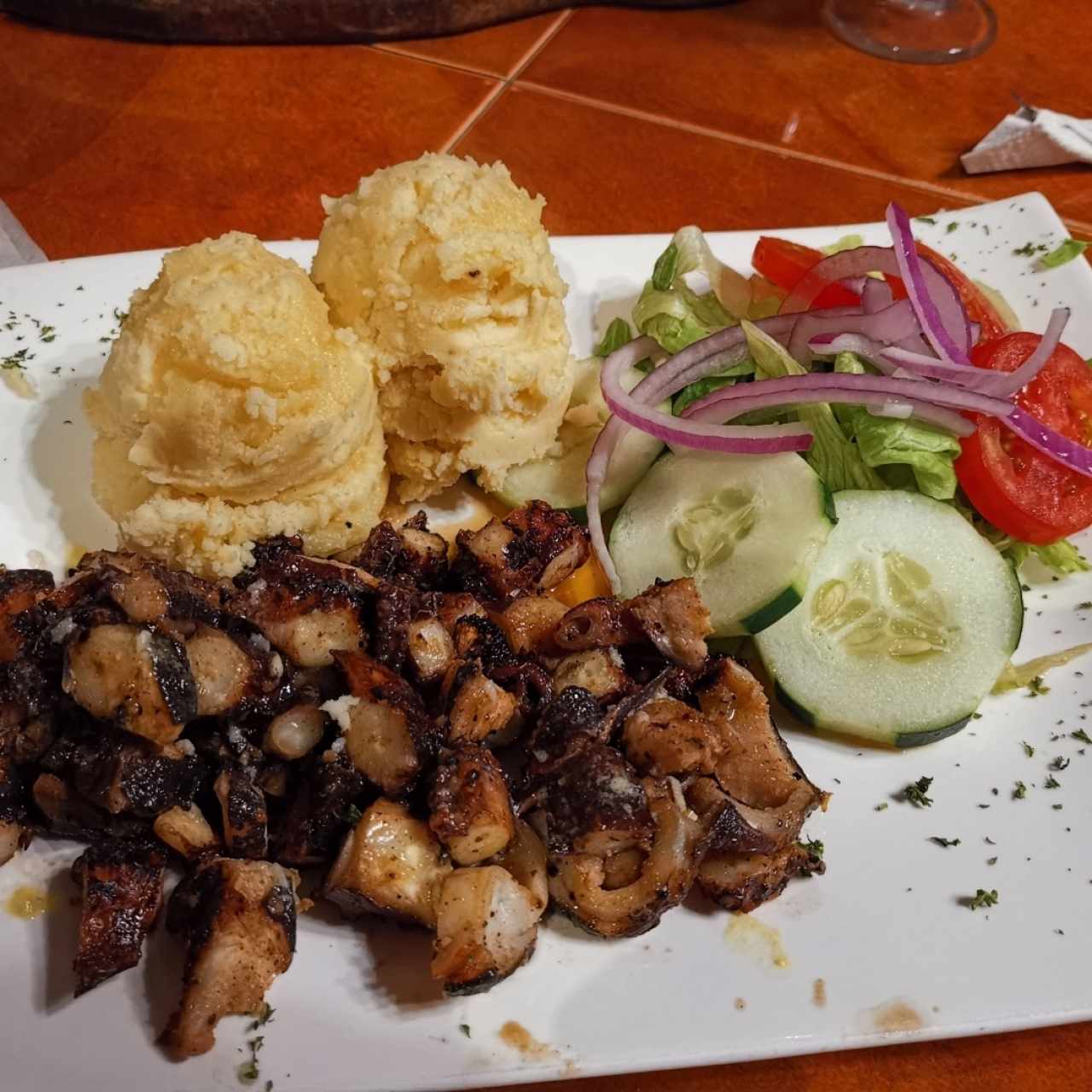 Pulpo con puré