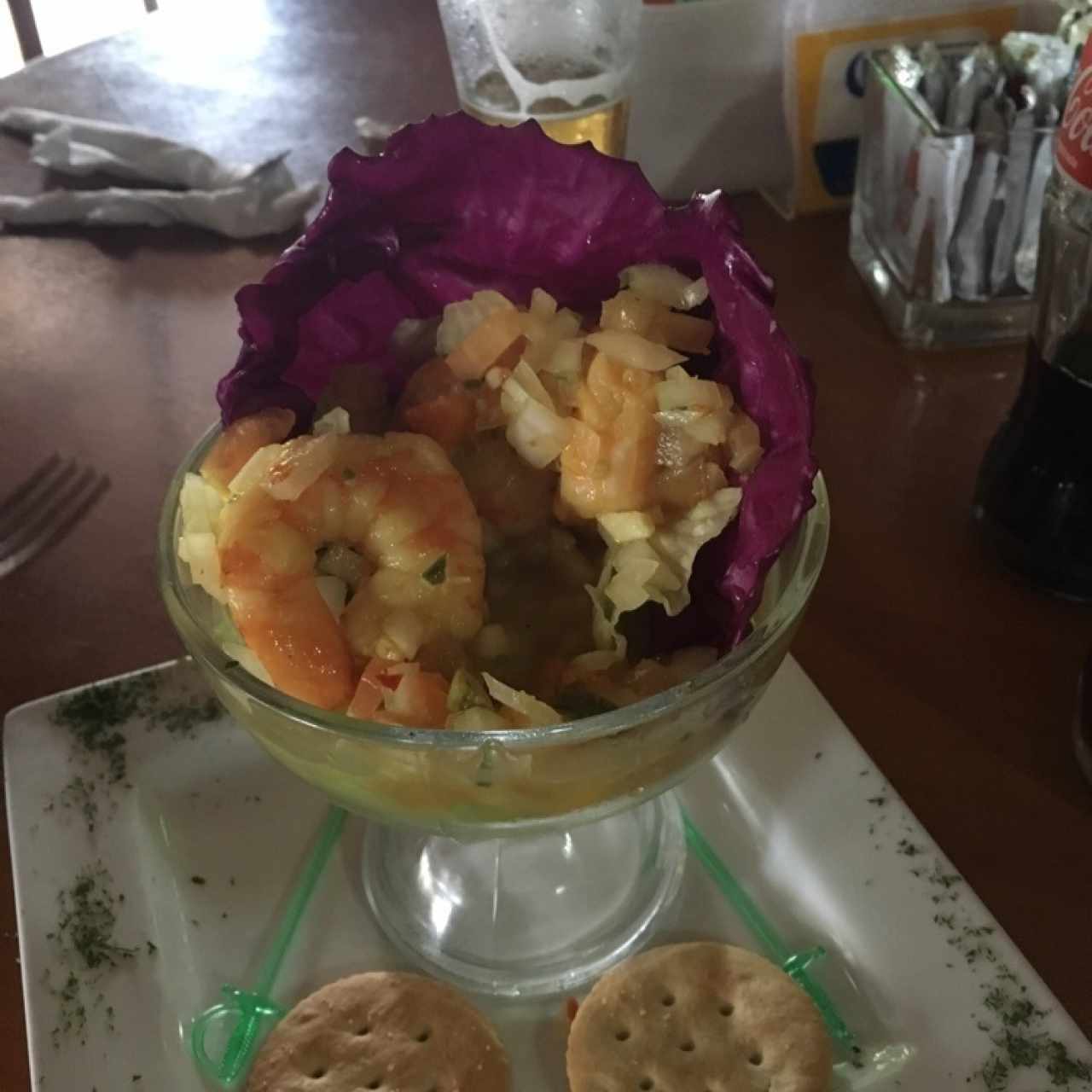 ceviche de camaron con pixbae