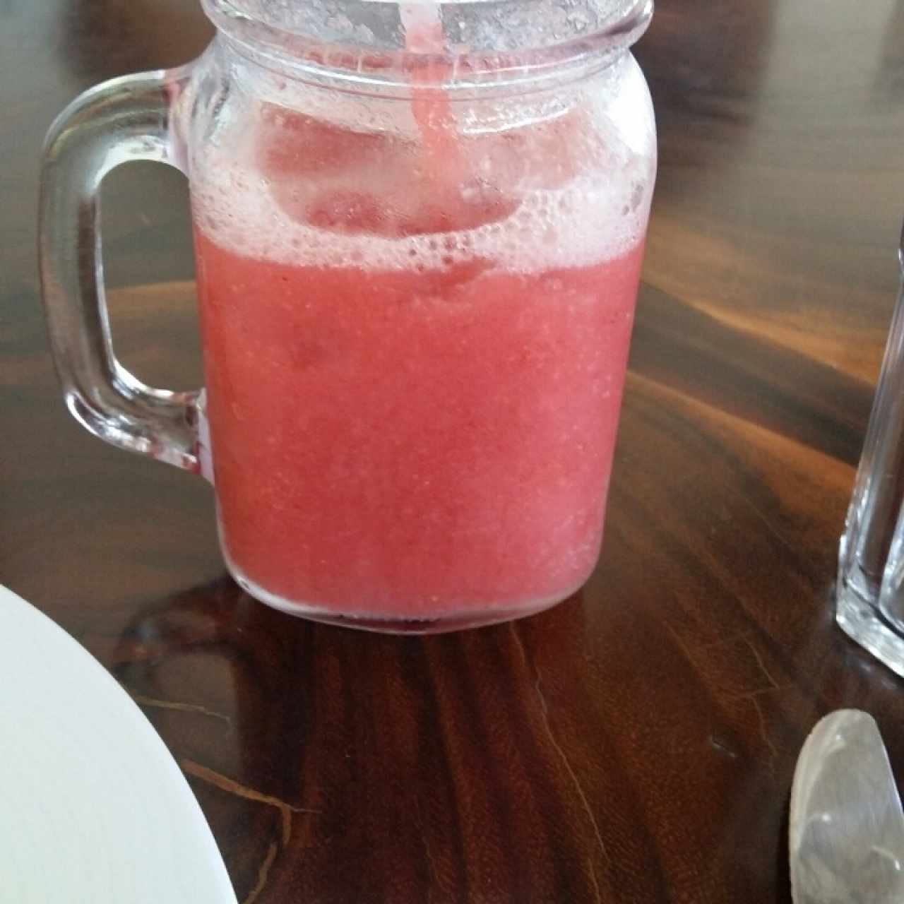 licuado de fresa