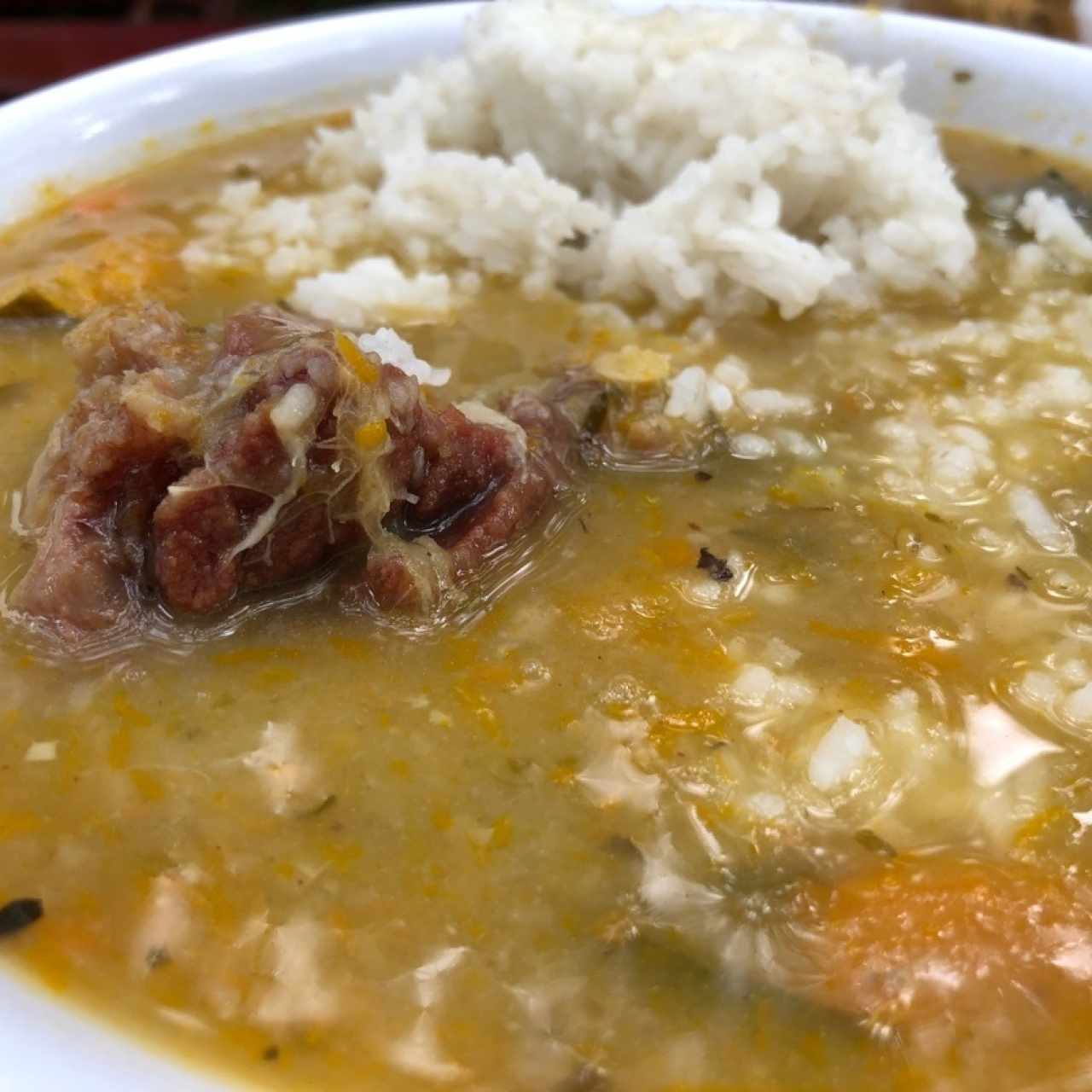 sopa de costilla ahumada 