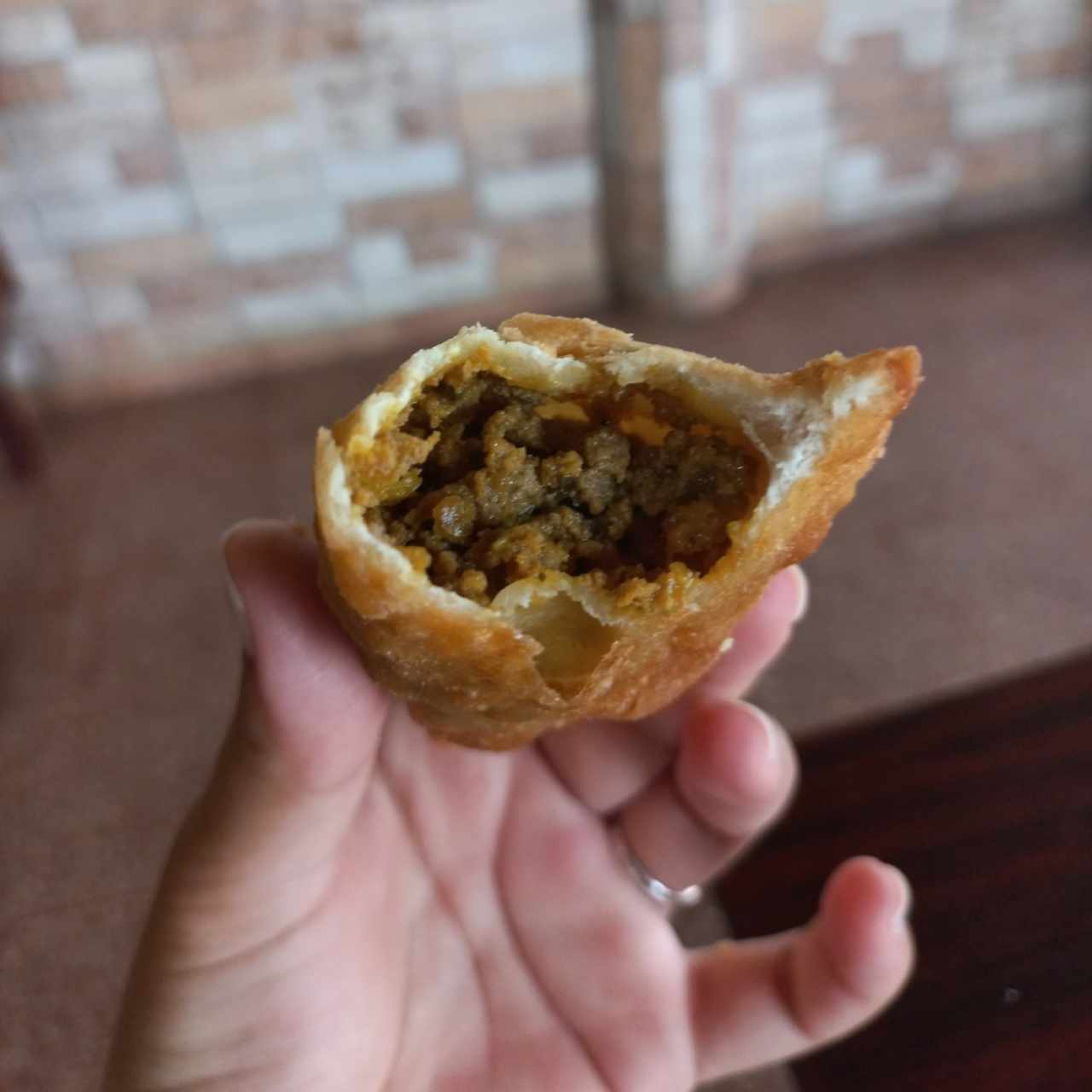 empanada de hojaldre carne molida