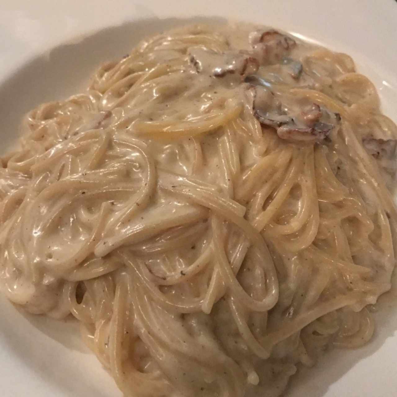 Spaguetti a la carbonara