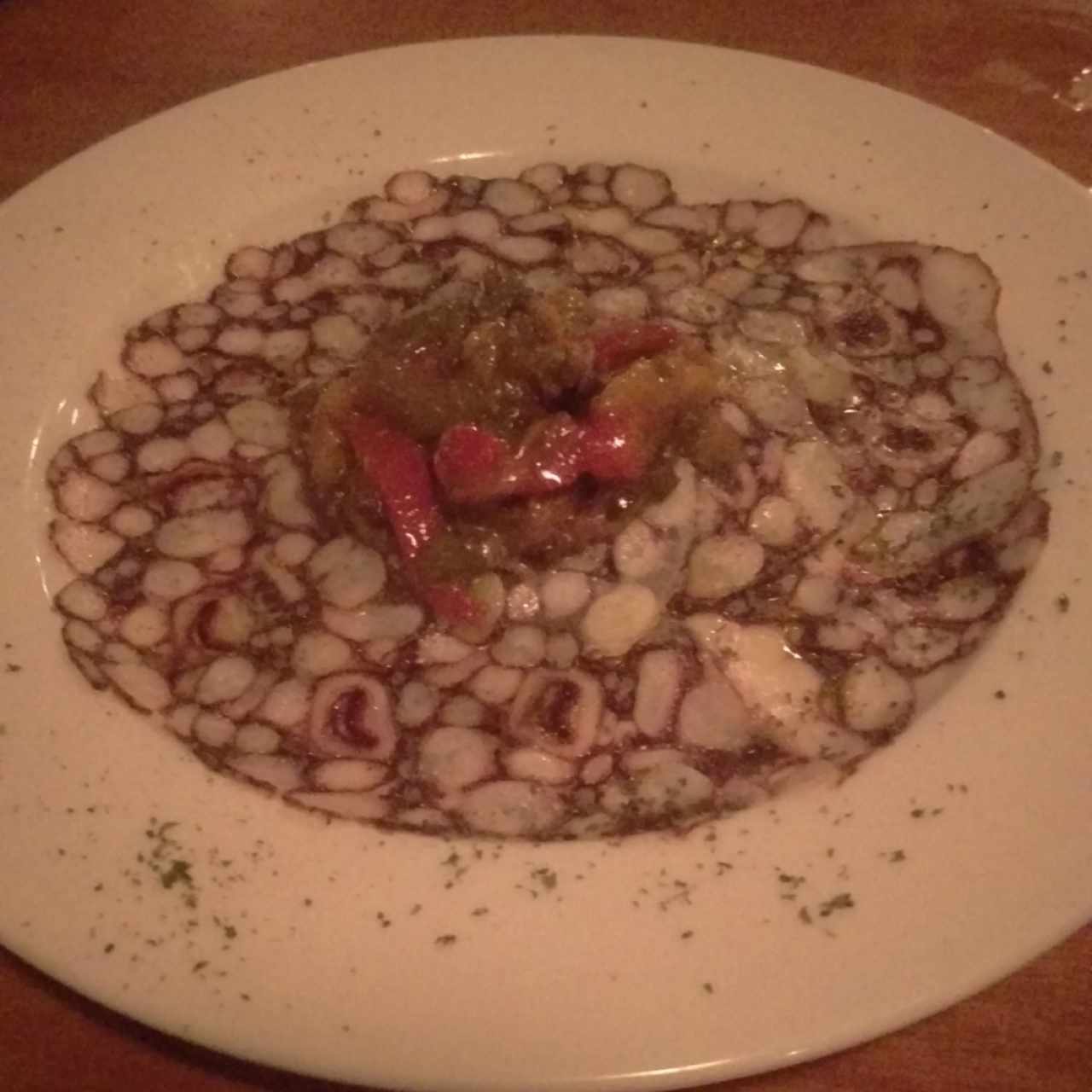 Carpaccio de pulpo