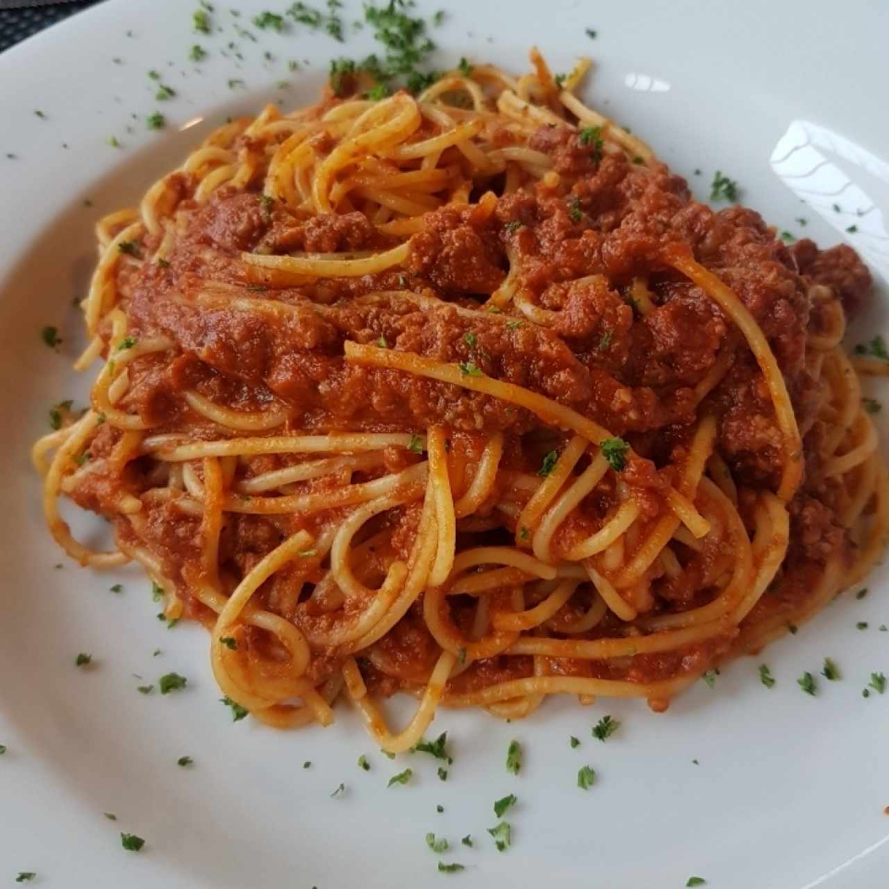 spaguetti a la boloñesa