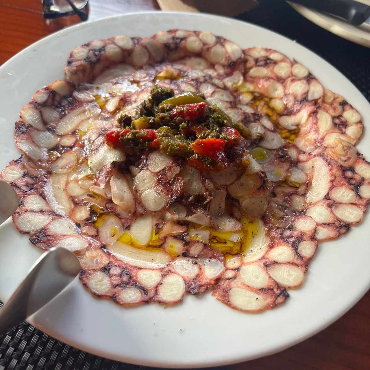 Carpaccio de pulpo