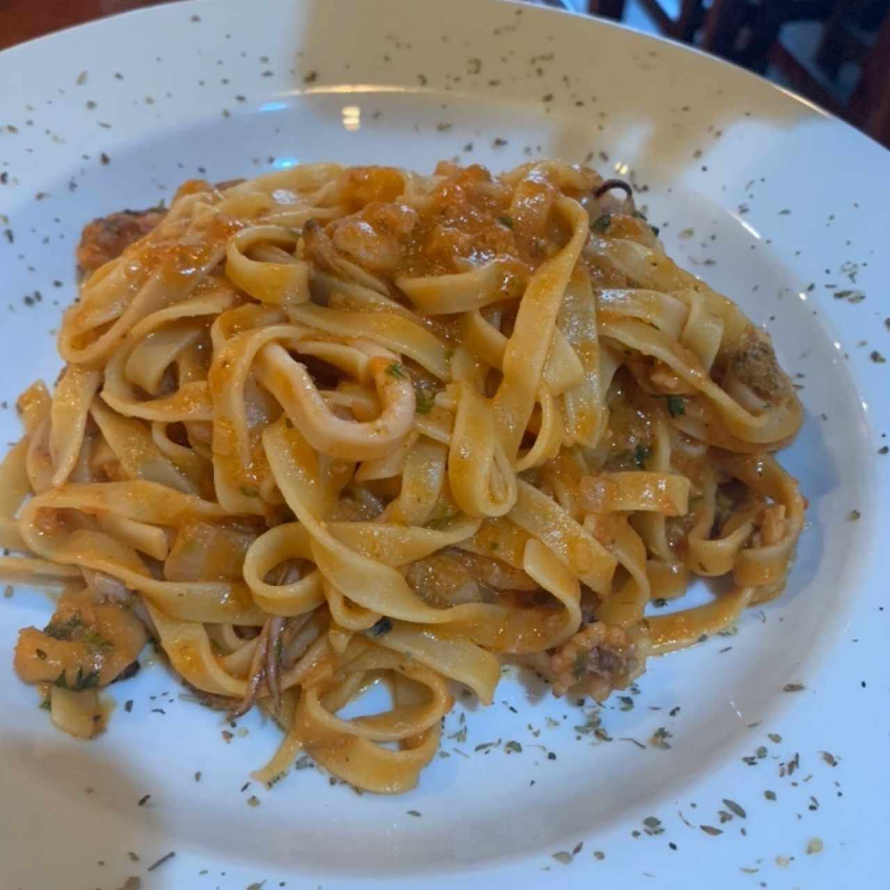 pasta de mariscos