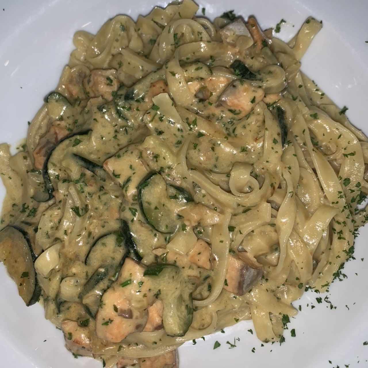 Fettucine al salmone