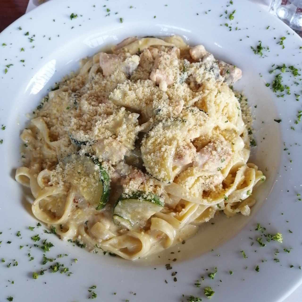 Spaguetti con salmón 