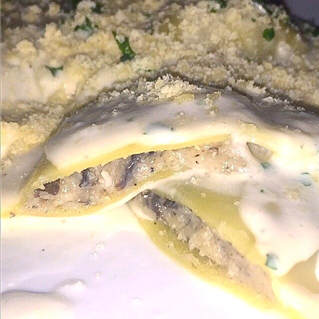 Raviolis con Hongos