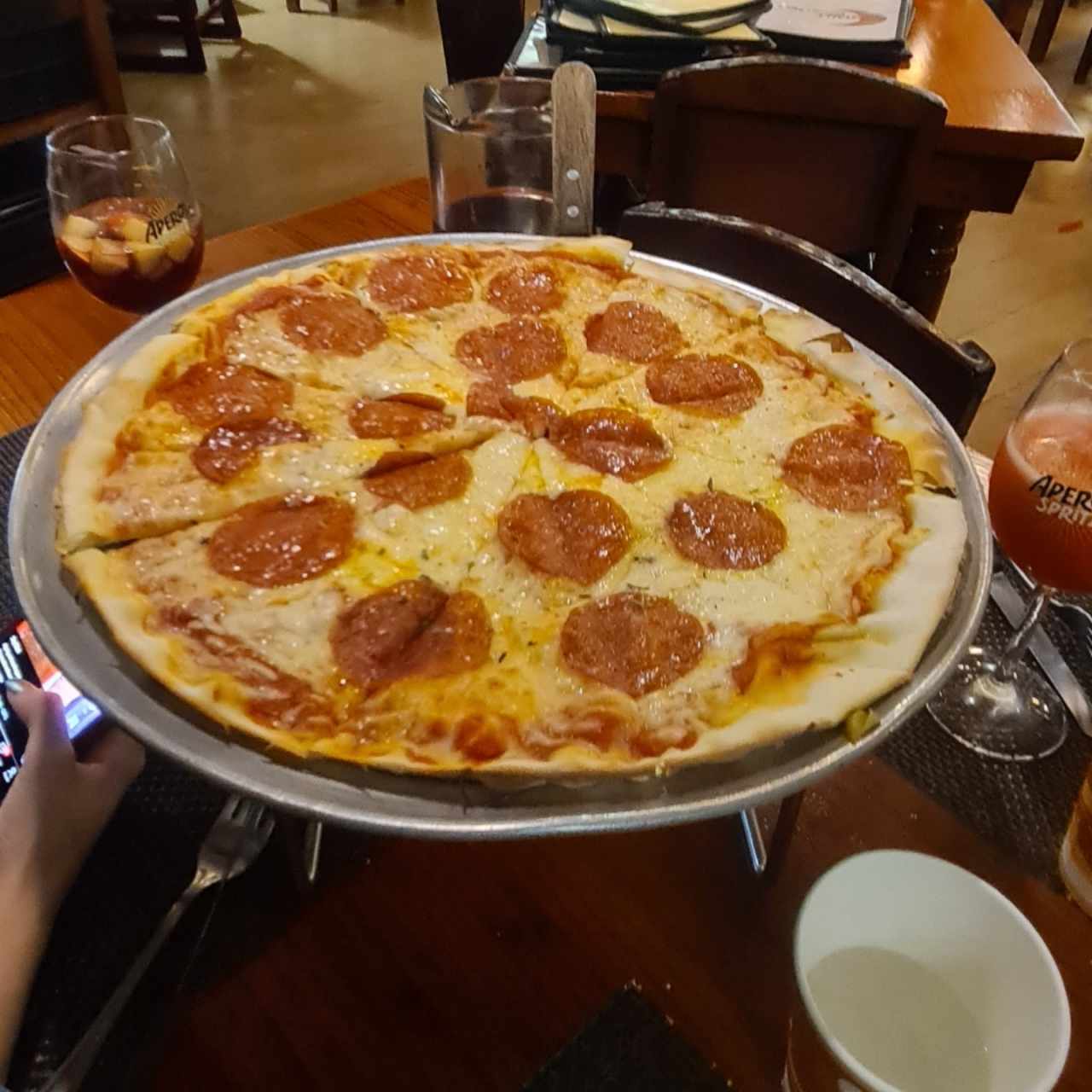 PIZZA FAMILIAR DE PEPERONI 