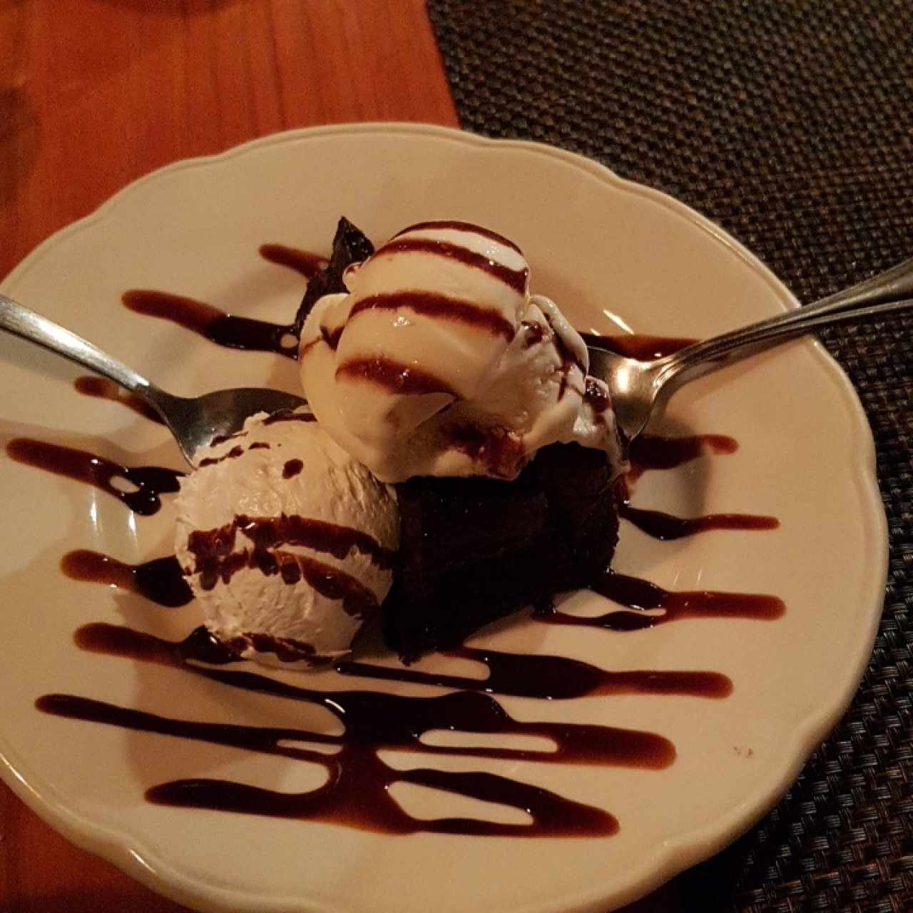 Brownie c Helado