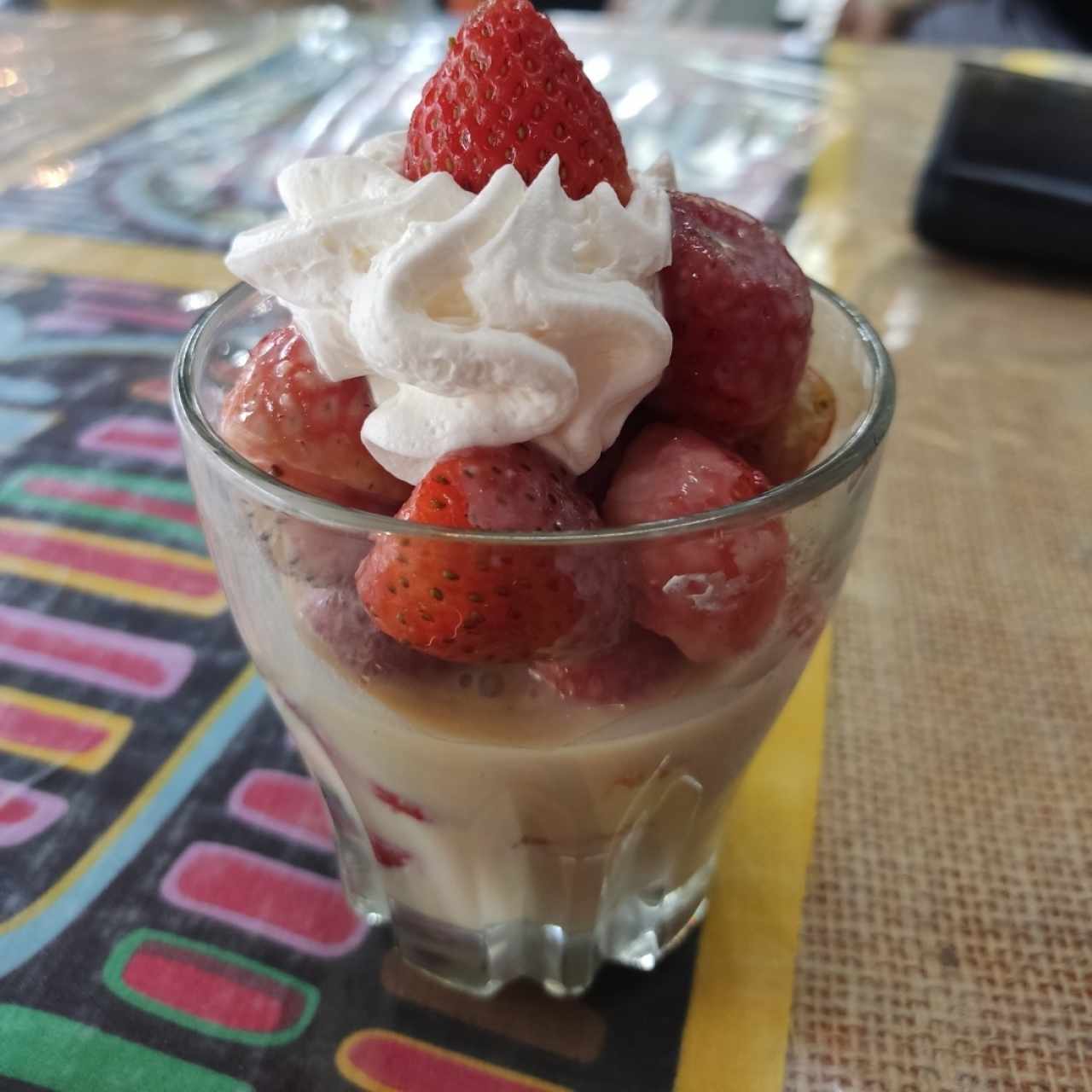 fresas con leche condensada 