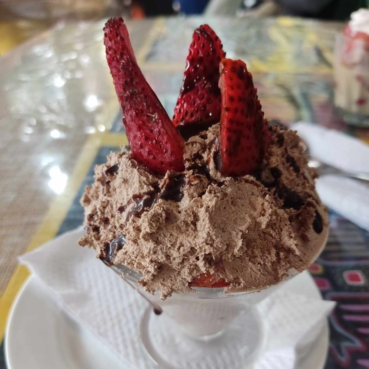 fresas con crema de chocolate