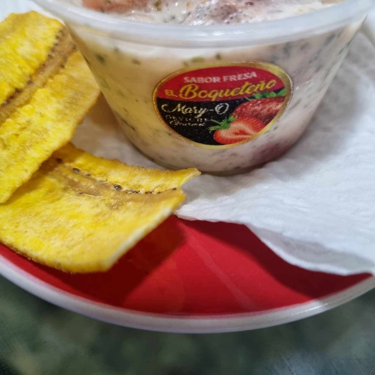 Ceviche el Boqueteño con sabor fresa