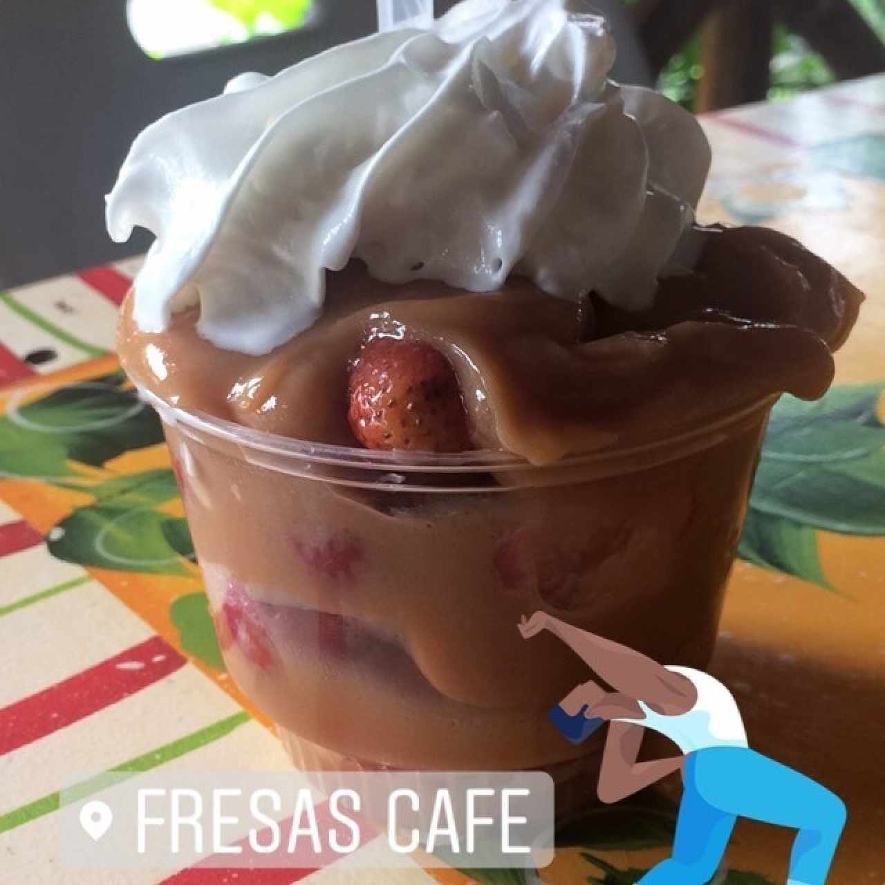 fresas con dulce de leche