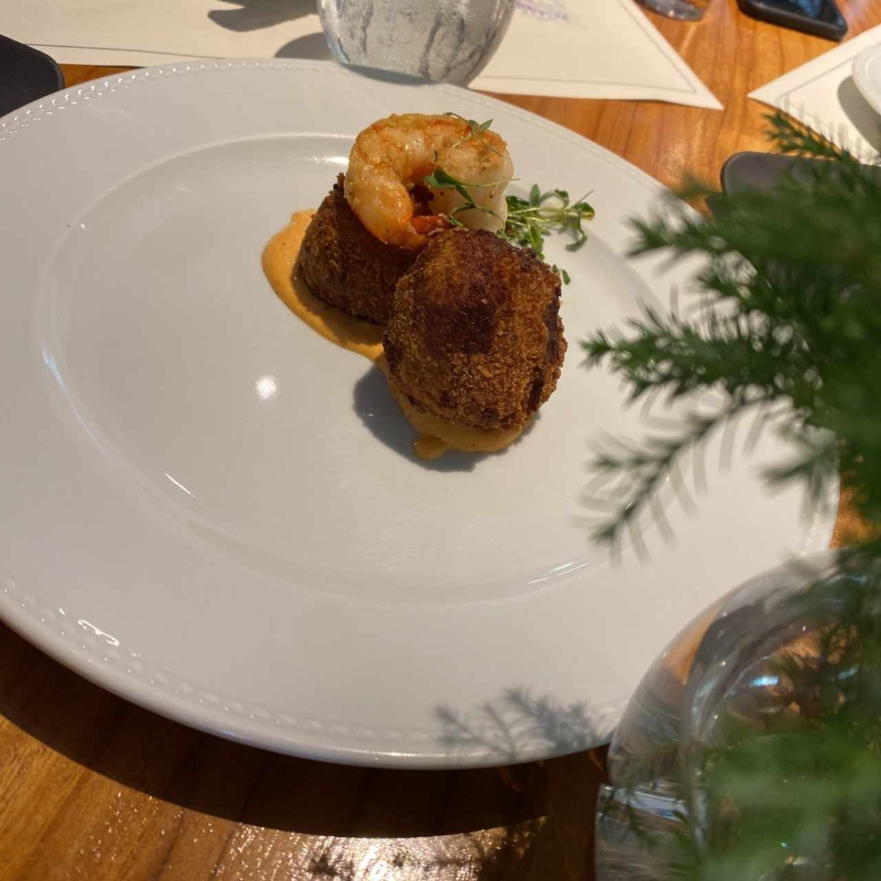 croqueta con langostino