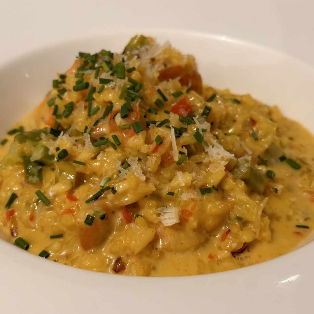 Risoto de camarones 