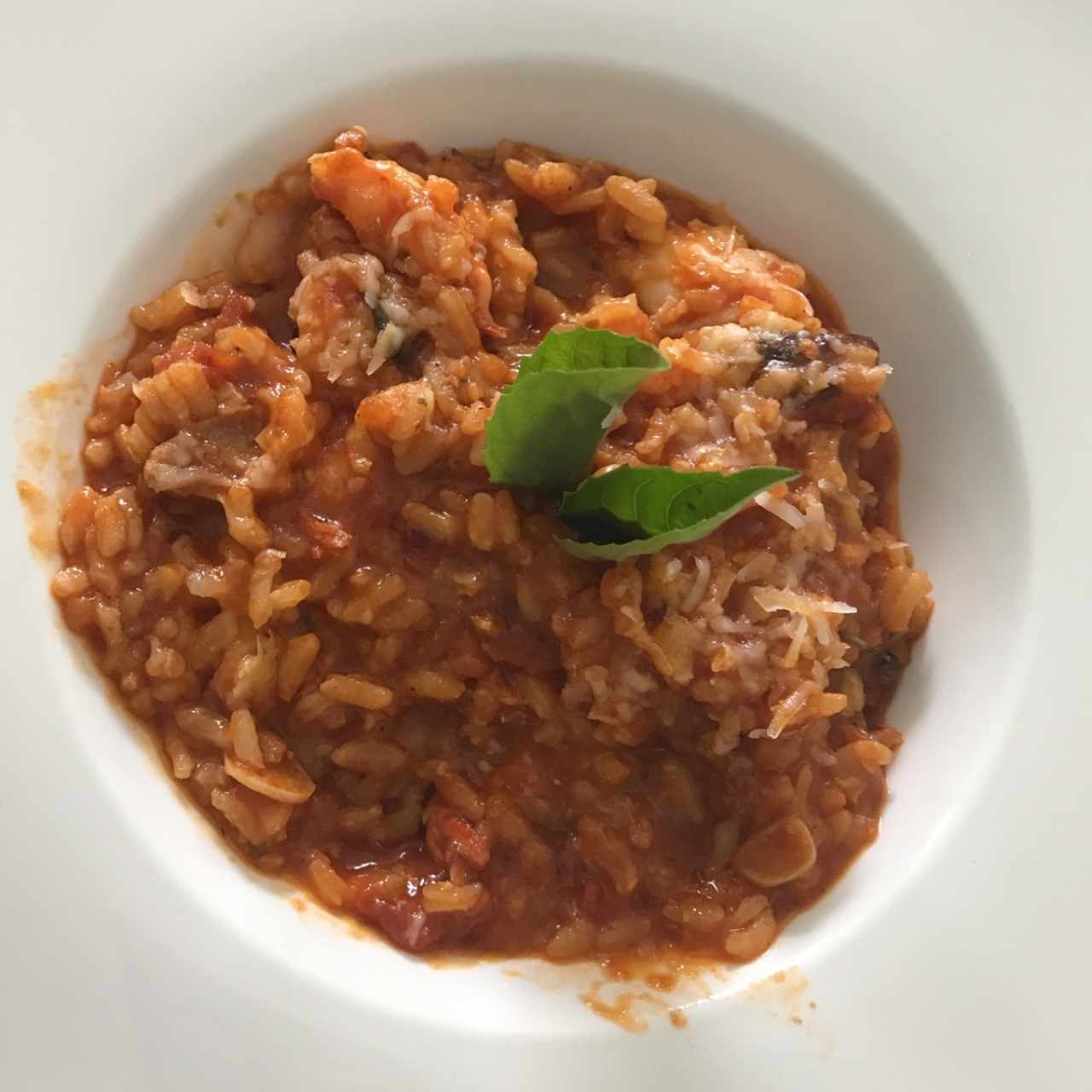 Risotto de langostinos