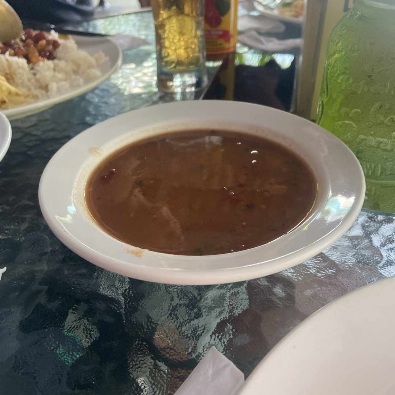 Entrada de sopa se poroto 