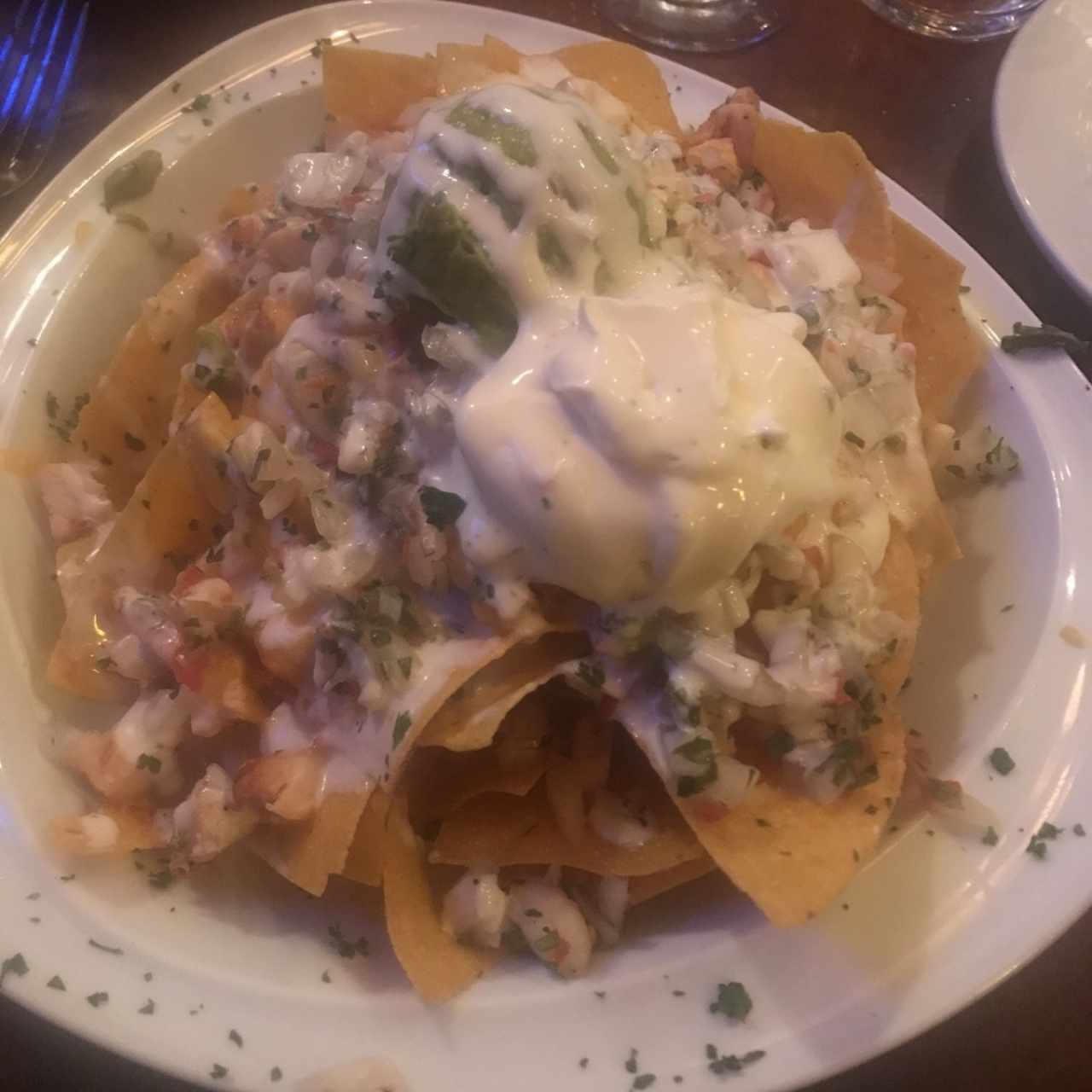 nachos de pollo