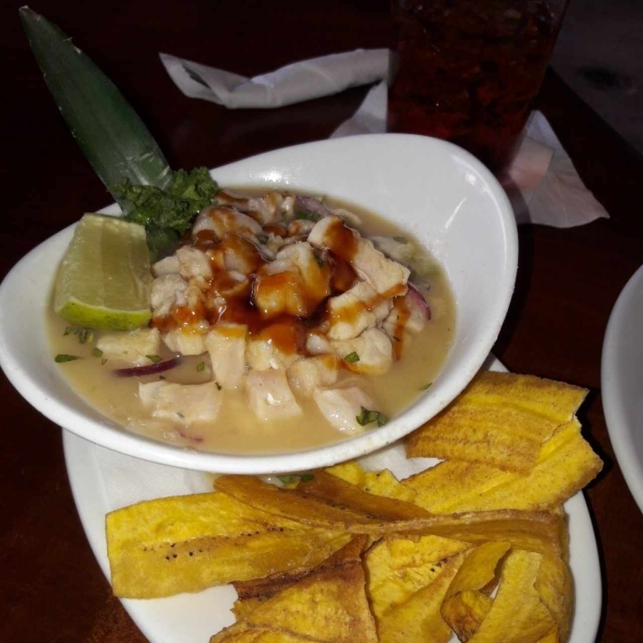 Cebiche de Merluza Maracuya 