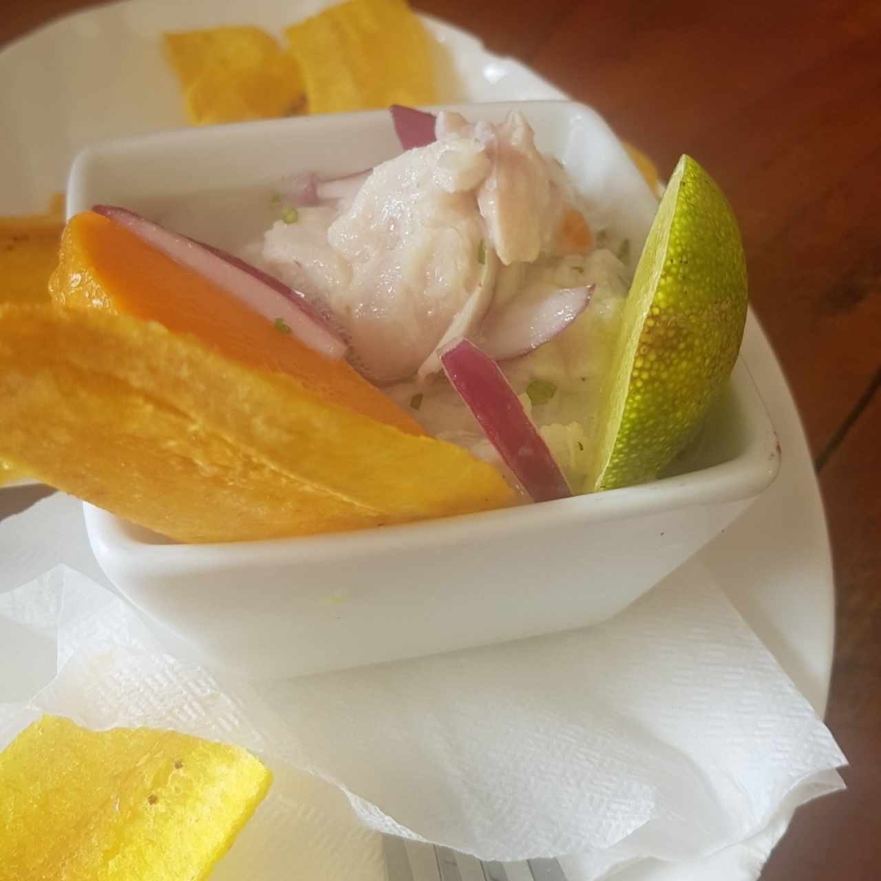 Ceviche mixto de merluza con camarones 🦐 