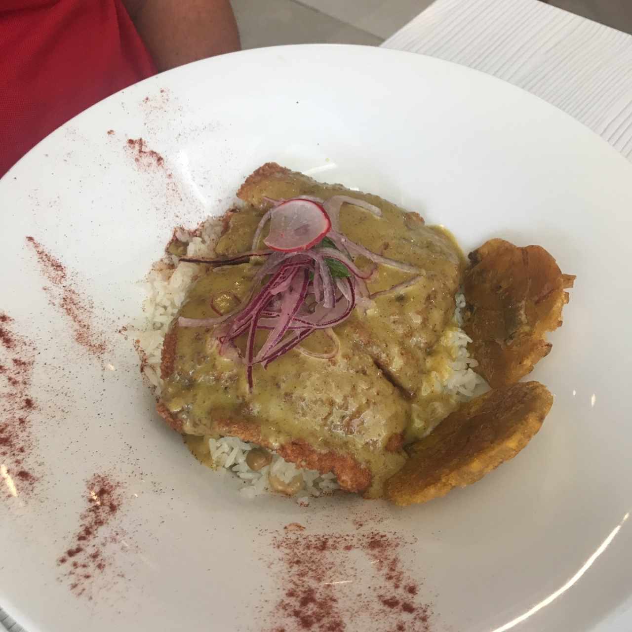 corvina al coco y curry