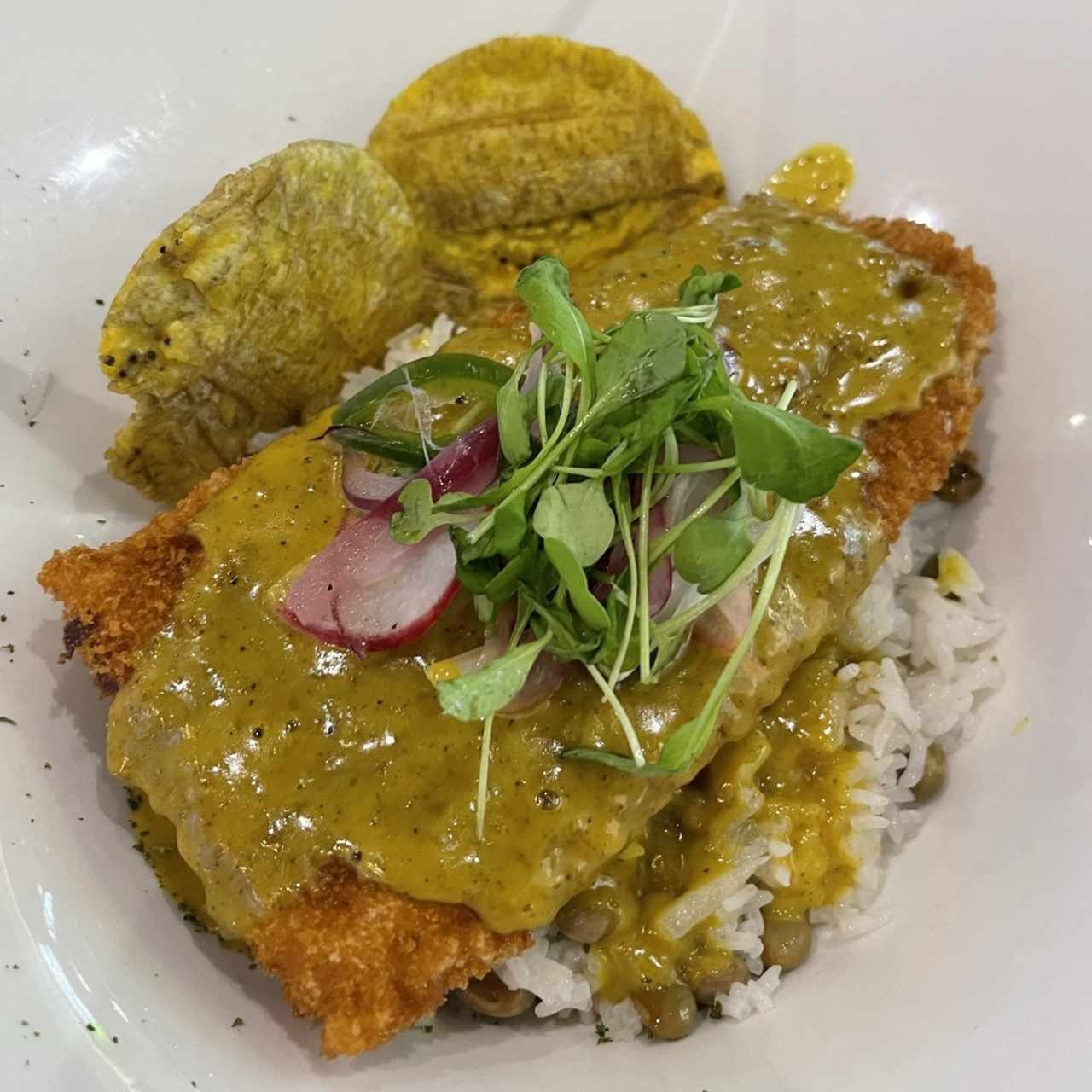 Filete curry y coco