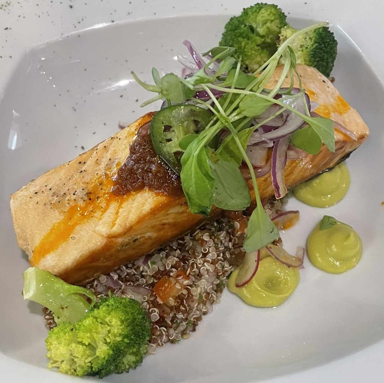 Salmón con quinoa 