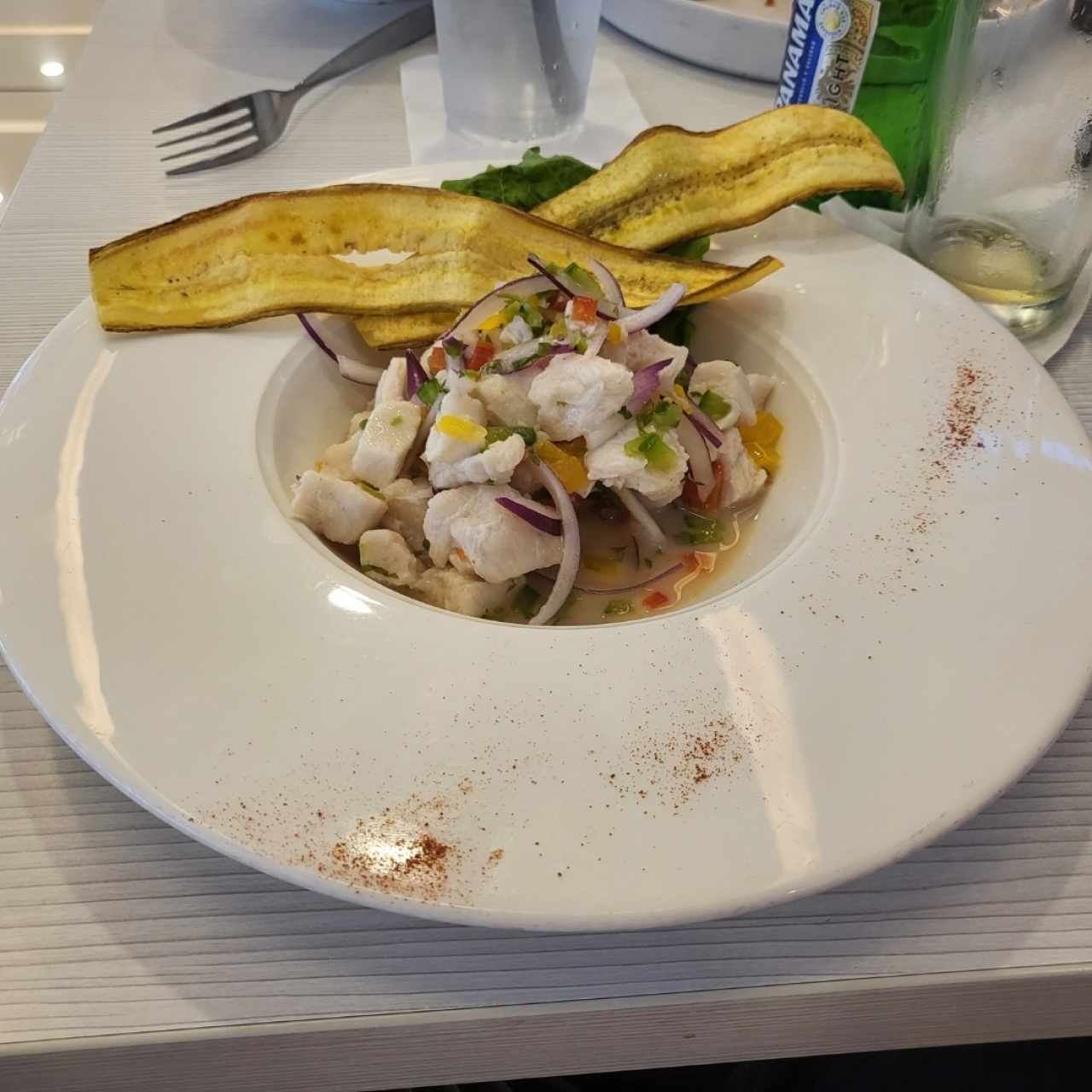 Ceviche de pescado blanco