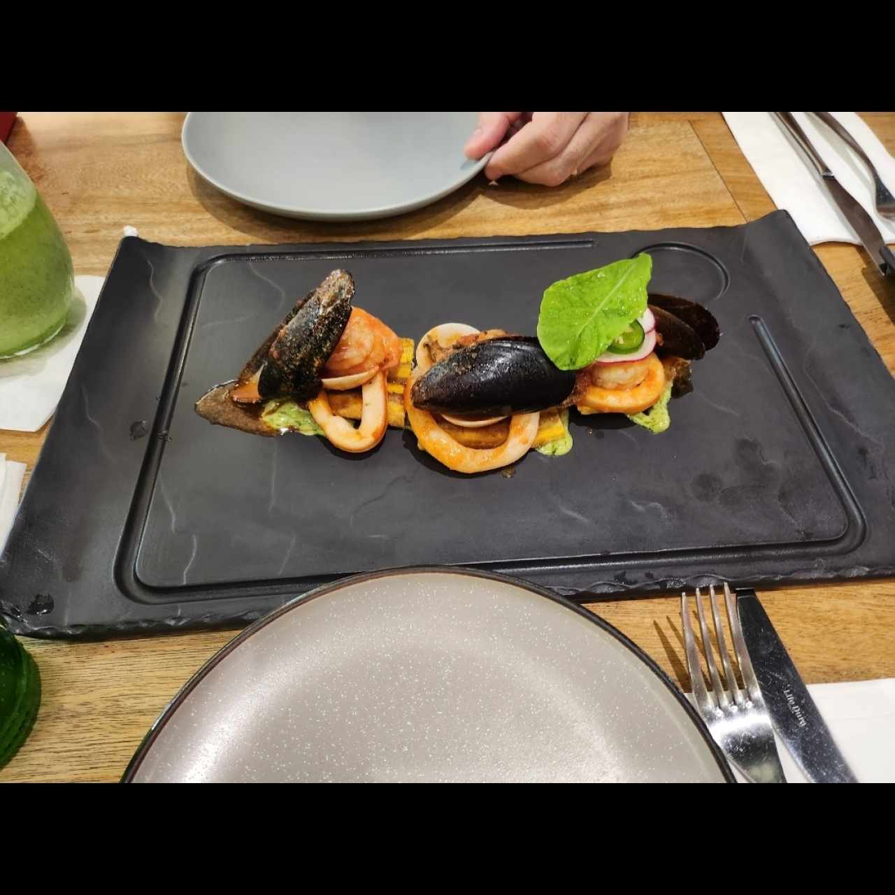 Entradas - Patacón de Mariscos