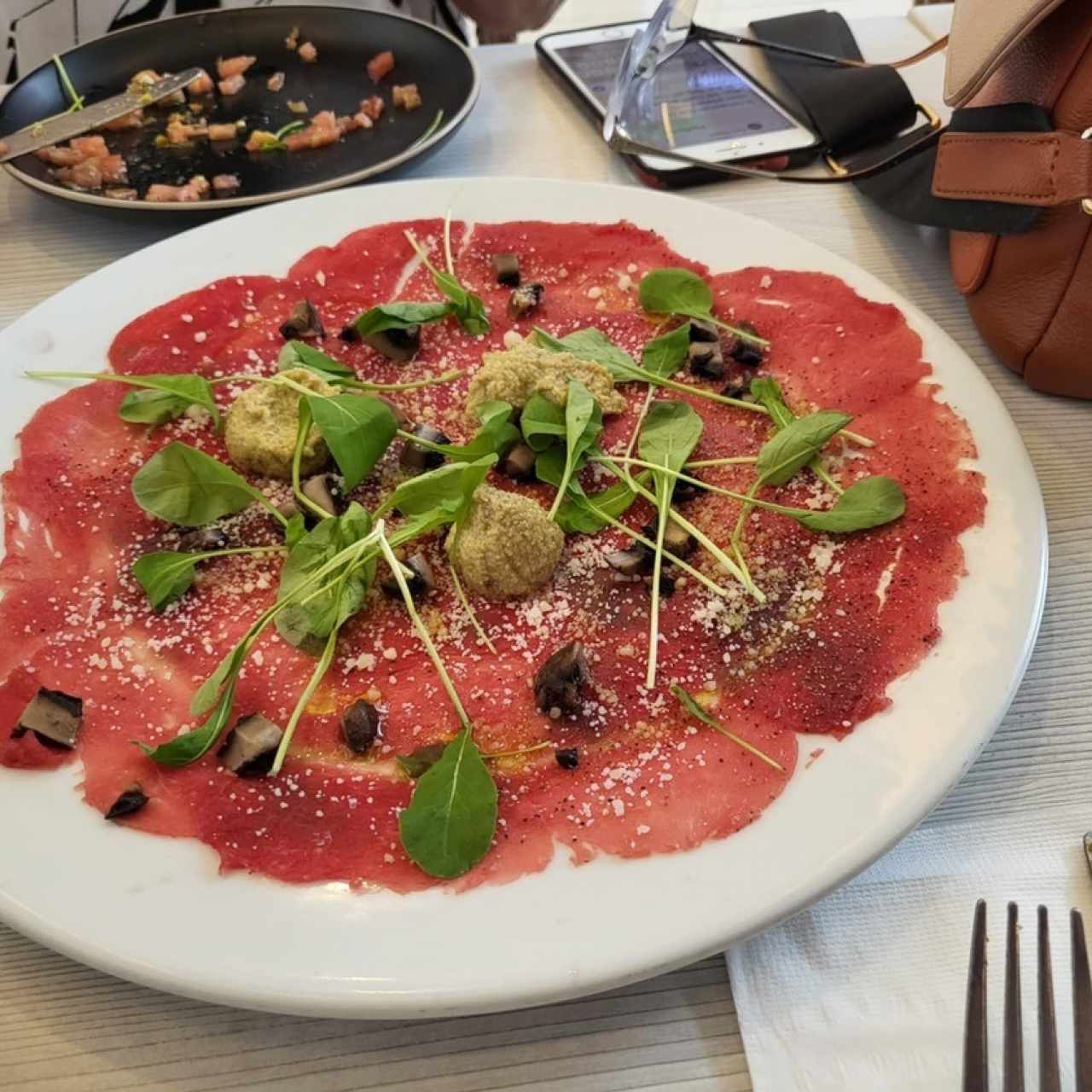 Carpaccio de res