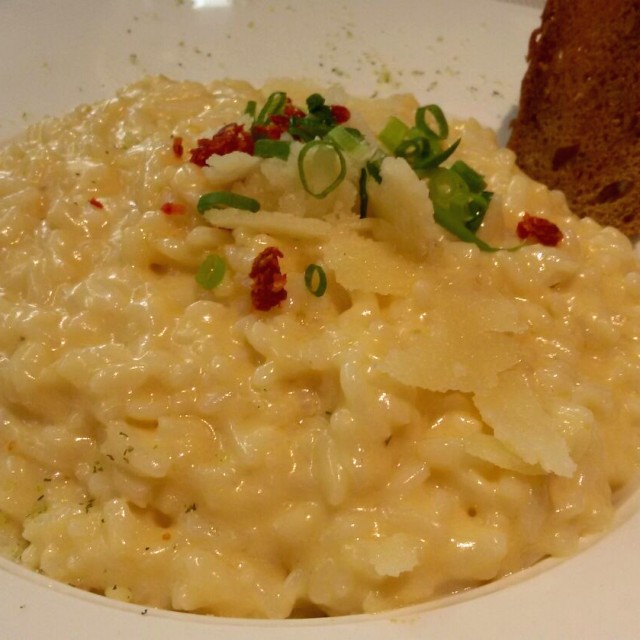 Risotto de cuatro quesos